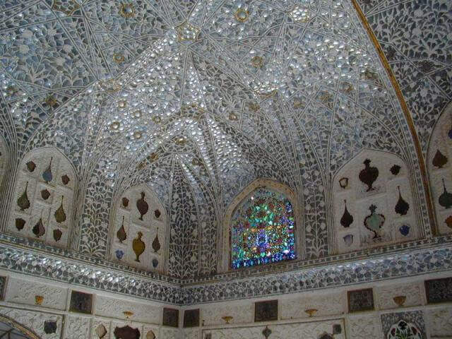 Inner view of Sheesh Mahal Amber Fort