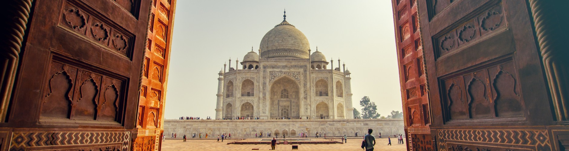 Front view of Taj Mahal