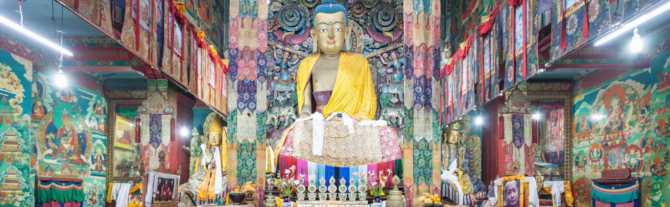 Picture of buddha in ghoom monastery