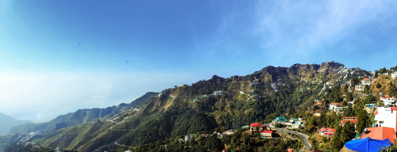 View of a hill station in mussoorie