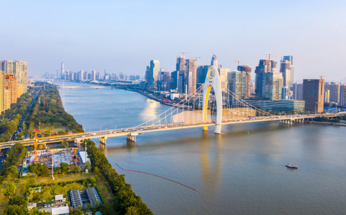 walk along Pearl River walk along Pearl River