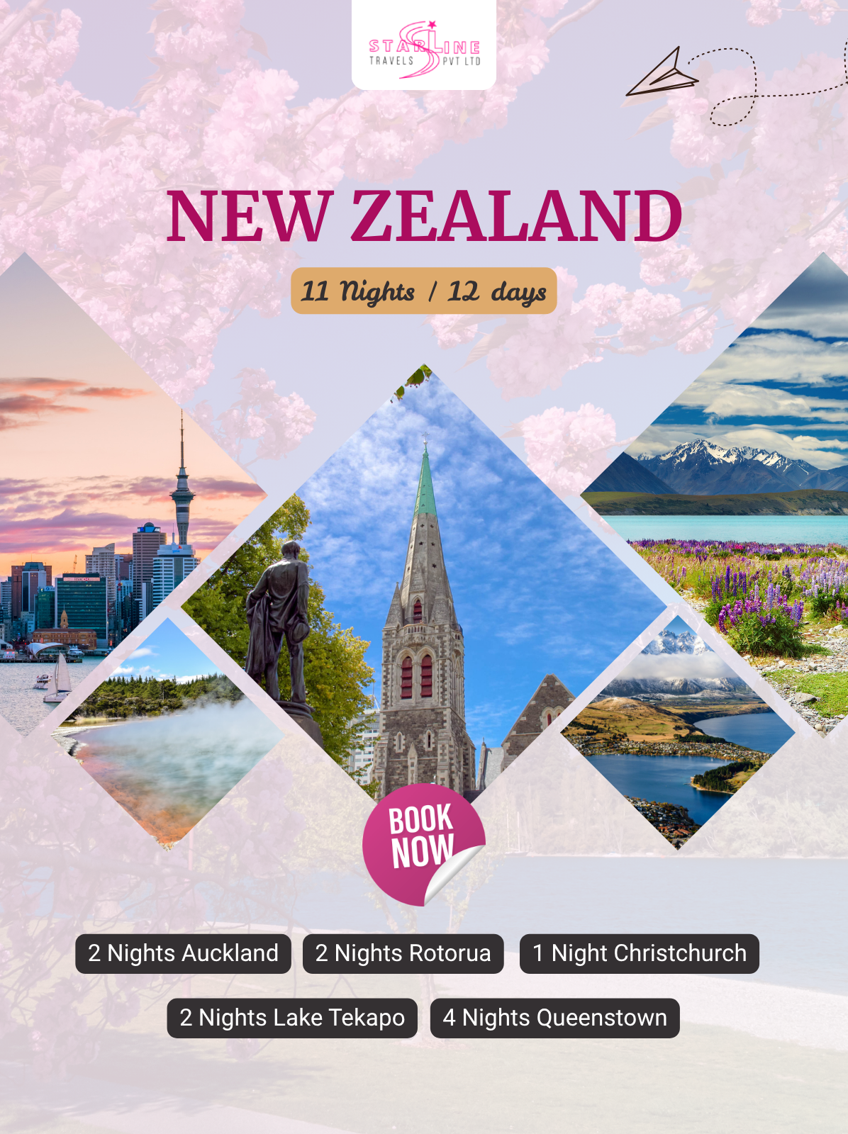 New Zealand 11 Nights 12 Days Itinerary